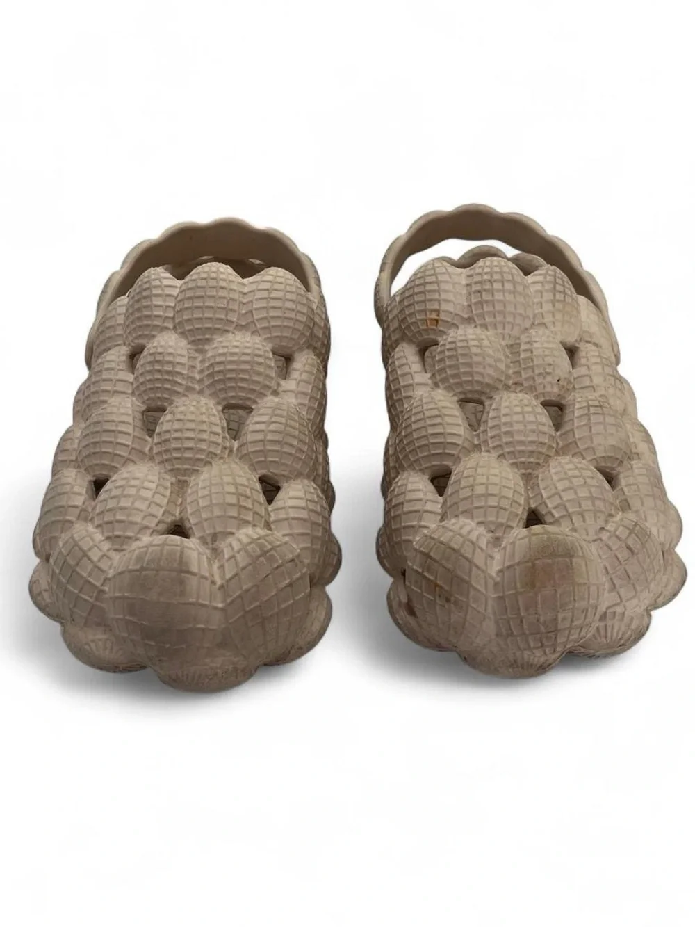 Youth 3Y Women’s Size 5 Imitation Crocs SHEIN Brand Tan Bubble Slides with Strap